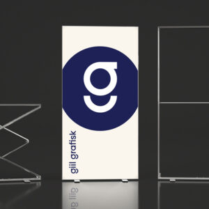 Gill Grafisk logo på banner