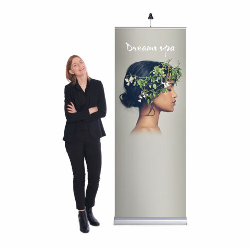 Kvinne ved Dreams spa reklame plakat